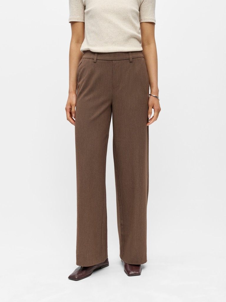 OBJLISA WIDE PANT NOOS Carafe/Melange