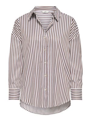 JDYVESPER L/S LOOSE SHIRT WVN NOOS Cloud Dancer-CAPPUCINO