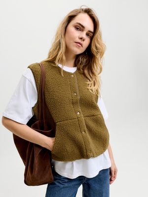 JXVERA TEDDY VEST OTW NOOS Nutria