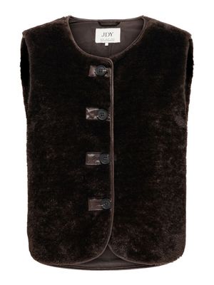 JDYASTA FAUX FUR WAISTCOAT OTW YFM Chocolate Torte