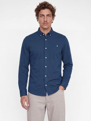 JPRBLUBLAKE PIQUE DETAIL L/S SHIRT Naval Academy