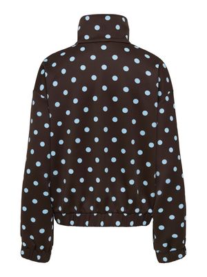 ONLDOTIER ZIP JACKET PNT Coffee Bean-CASHMER BLUE DOTS