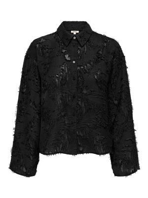 ONLMOVIDA L/S JAQUARD SHIRT WVN Black
