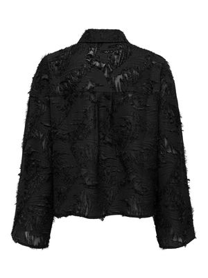 ONLMOVIDA L/S JAQUARD SHIRT WVN Black