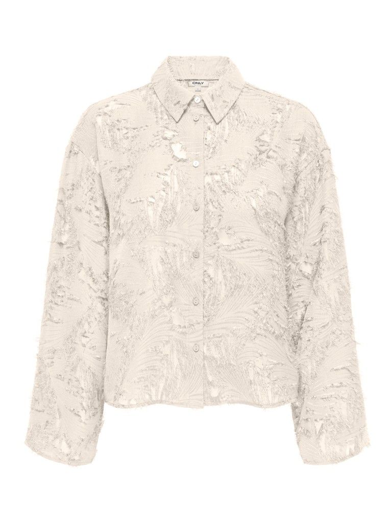 ONLMOVIDA L/S JAQUARD SHIRT WVN Egret