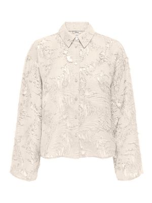 ONLMOVIDA L/S JAQUARD SHIRT WVN Egret