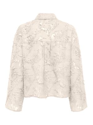 ONLMOVIDA L/S JAQUARD SHIRT WVN Egret