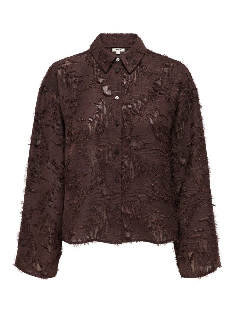 ONLMOVIDA L/S JAQUARD SHIRT WVN Coffee Bean