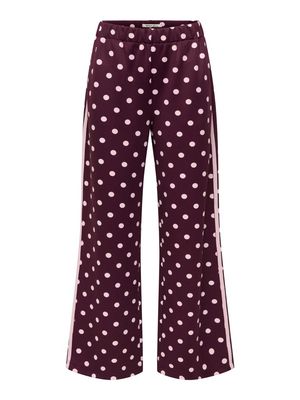 ONLDOTIER PANEL WIDE PANT Fig-PARFAIT PINK DOTS N PANELS