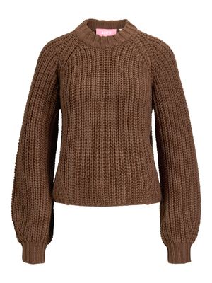 JXKELLY CHUNKY CREW NECK KNIT SN Carafe