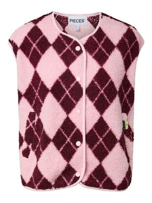 PCKATTY TEDDY VEST NOOS BC Roseate Spoonbill/Ha