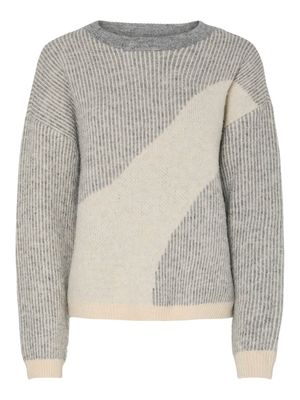 PCLINNA O-NECK LOOSE KNIT PWP BC December Sky/Birch