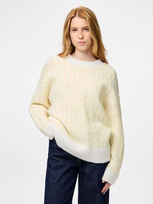 PCRIGMOR LS ONECK PULLOVER French Vanilla/Cloud