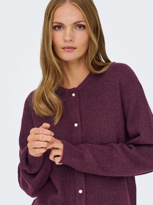 JDYLUMI L/S BUTTON CARDIGA KNT NOOS Fig/MELANGE
