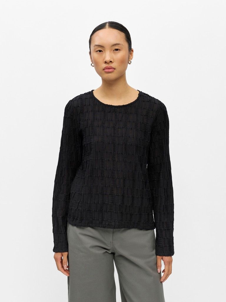 OBJEVIE L/S RE TOP NOOS Black
