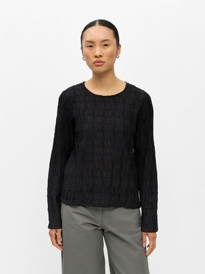 OBJEVIE L/S RE TOP NOOS Black
