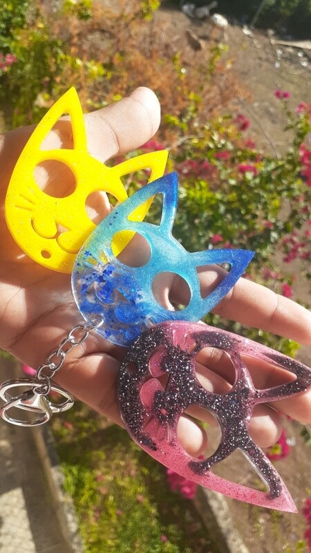 Kitty Kat Self Defense Knuckle Keyring