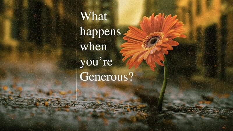 What Happens When You're Generous Book