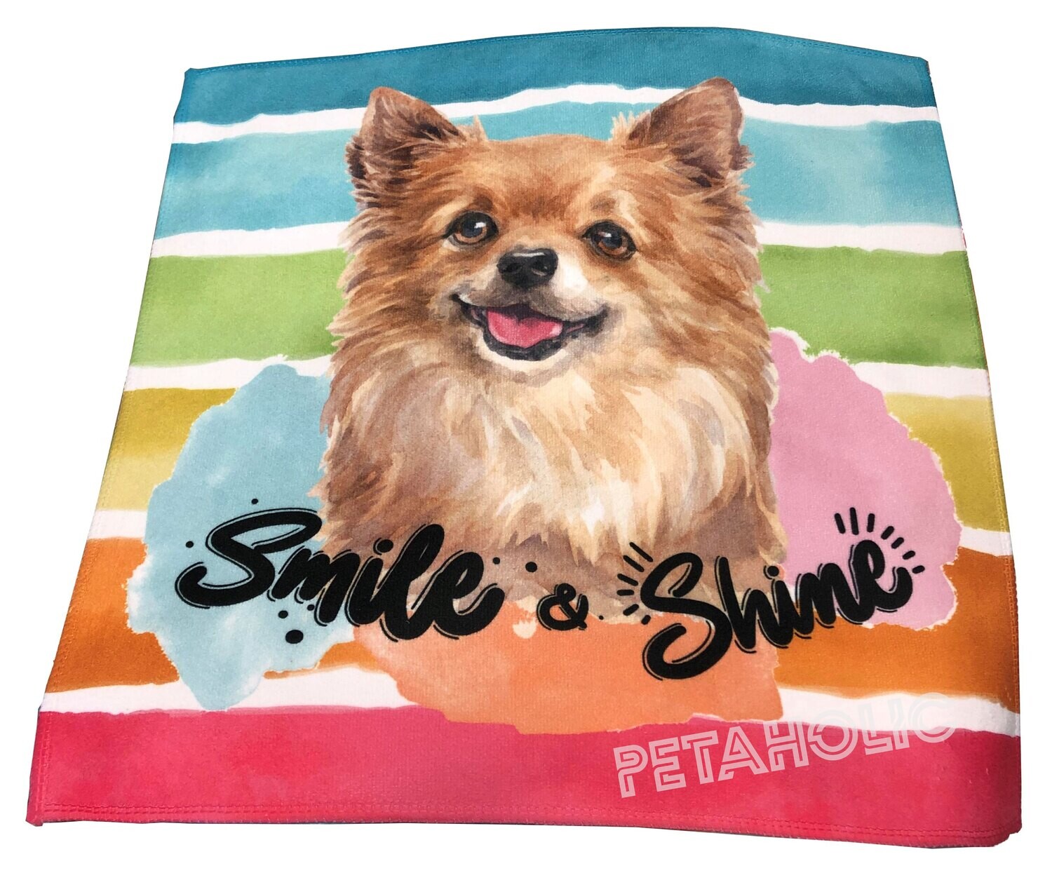 Smile &amp; Shine Pomeranian Microfiber Face Cloth