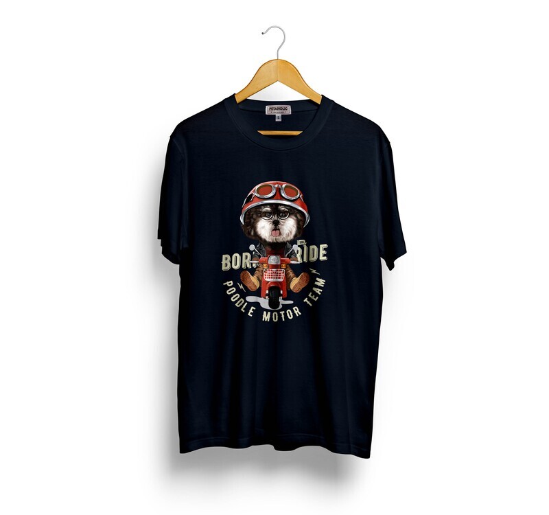 Poodle Motor Team Printed T-shirt