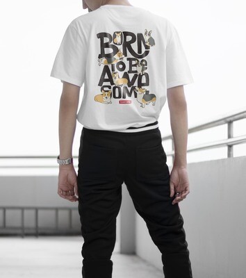 &quot;Born To Be Awesome&quot; Corgi Unisex T-shirt