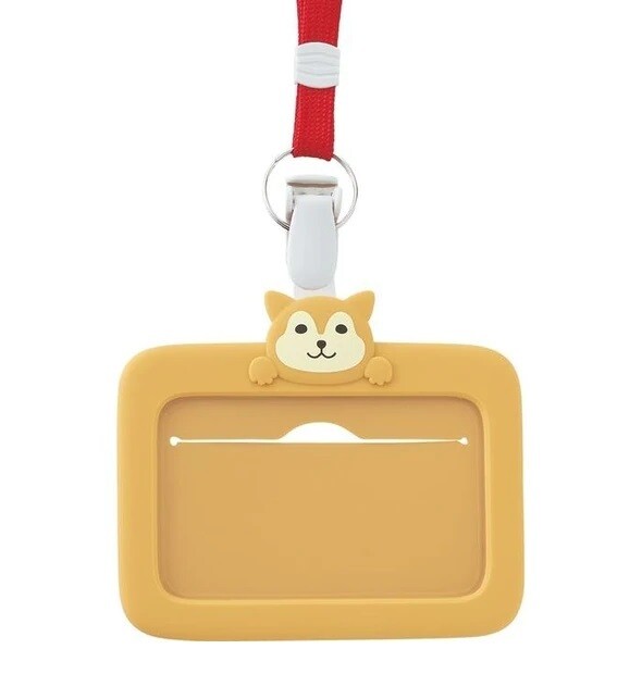 PuniLabo 2 Way ID Card Holder, Style: 柴犬 (A-7804-2)