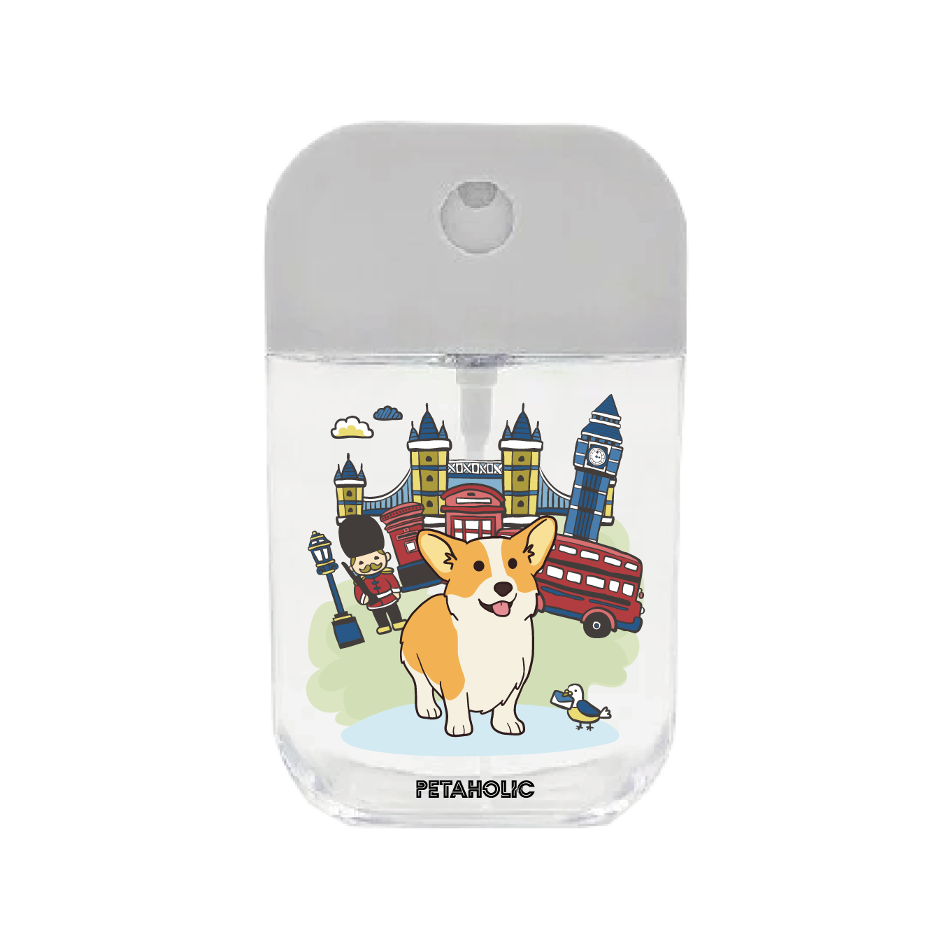 &quot;Pet On Vacation&quot; Portable Spray Bottle, Style: B17 (Corgi UK)