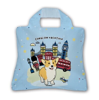 Foldable Eco Bag 便攜折疊環保購物袋, Style: 哥基 / Corgi