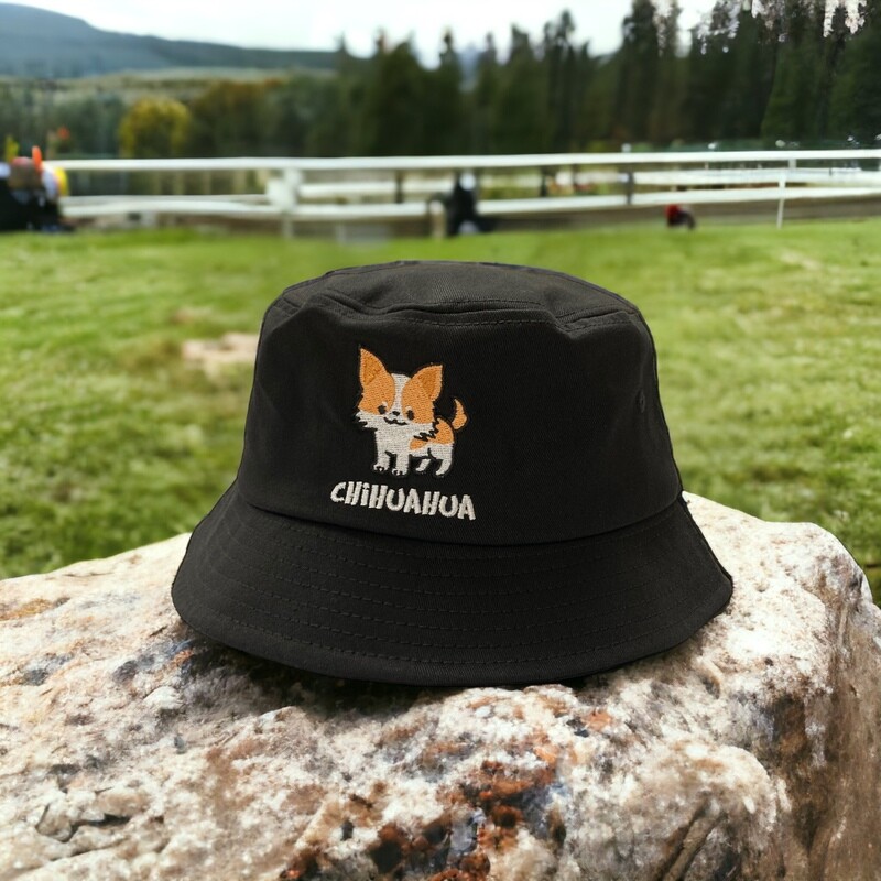 Chihuahua Embroidery Bucket Hat