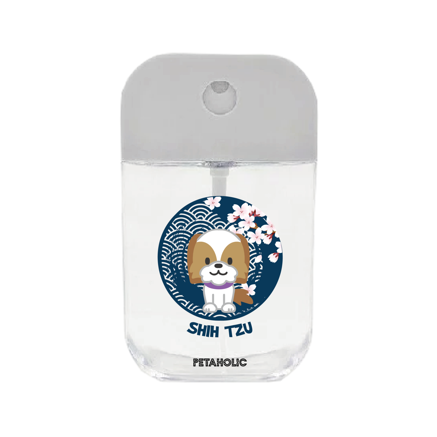 &quot;Dog Cherry Blossom&quot; Portable Spray Bottle, Style: B01 (Shih Tzu)