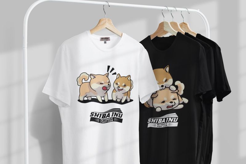 Shiba Inu Fight Club 1 Unisex T-shirt
