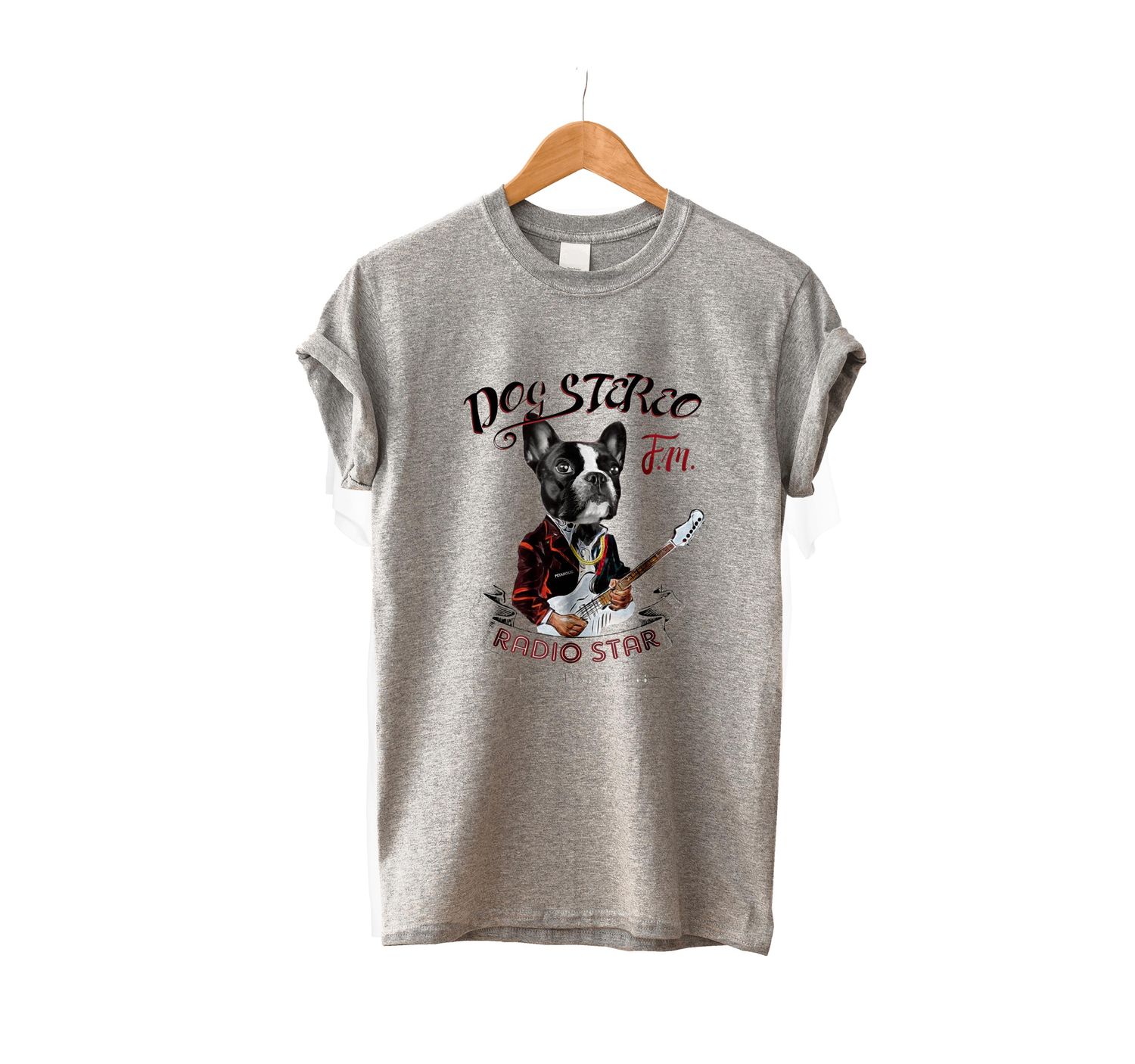Radio Star French Bulldog Unisex T-shirt
