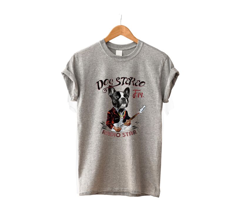 Radio Star French Bulldog Unisex T-shirt