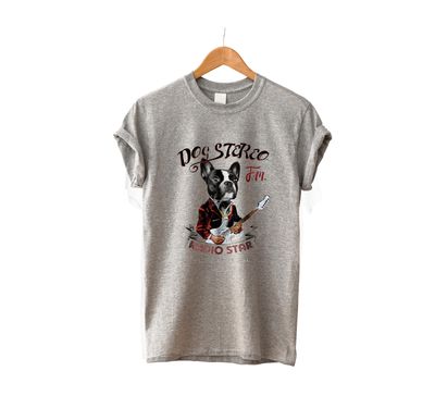 Radio Star French Bulldog Unisex T-shirt