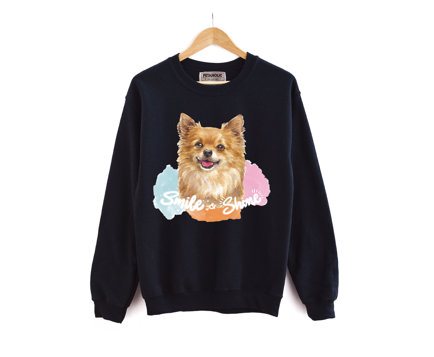 Smile &amp; Shine Pomeranian Crew Neck Sweater