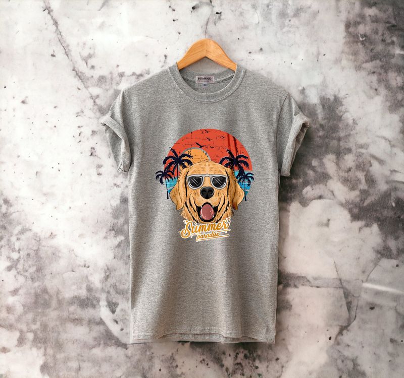 Summer Golden Retriever Unisex T-shirt