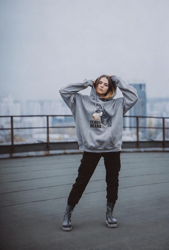 "Fear The Beard" Schnauzer Hoodie