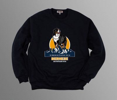 Bernese Mountain Dog Crew Neck Sweater