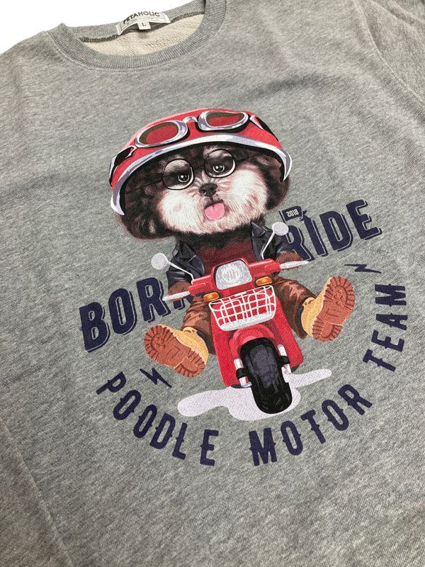 Poodle Motor Team Crew Neck Sweater