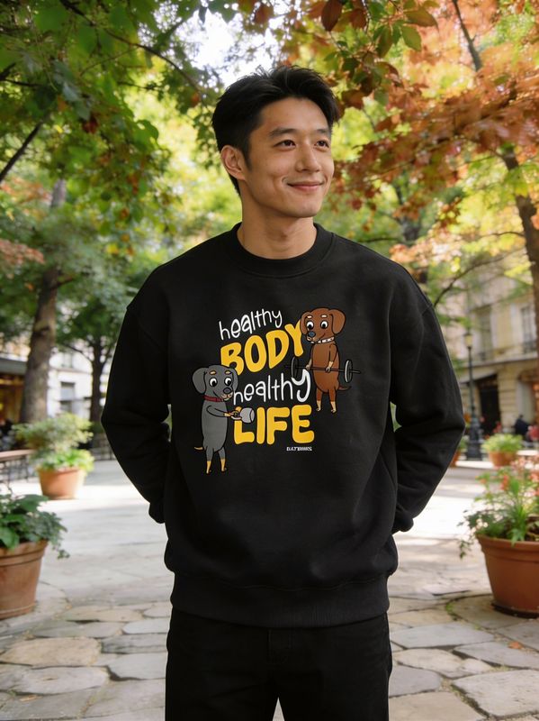 Dachshund HBHL Crew Neck Sweatshirt