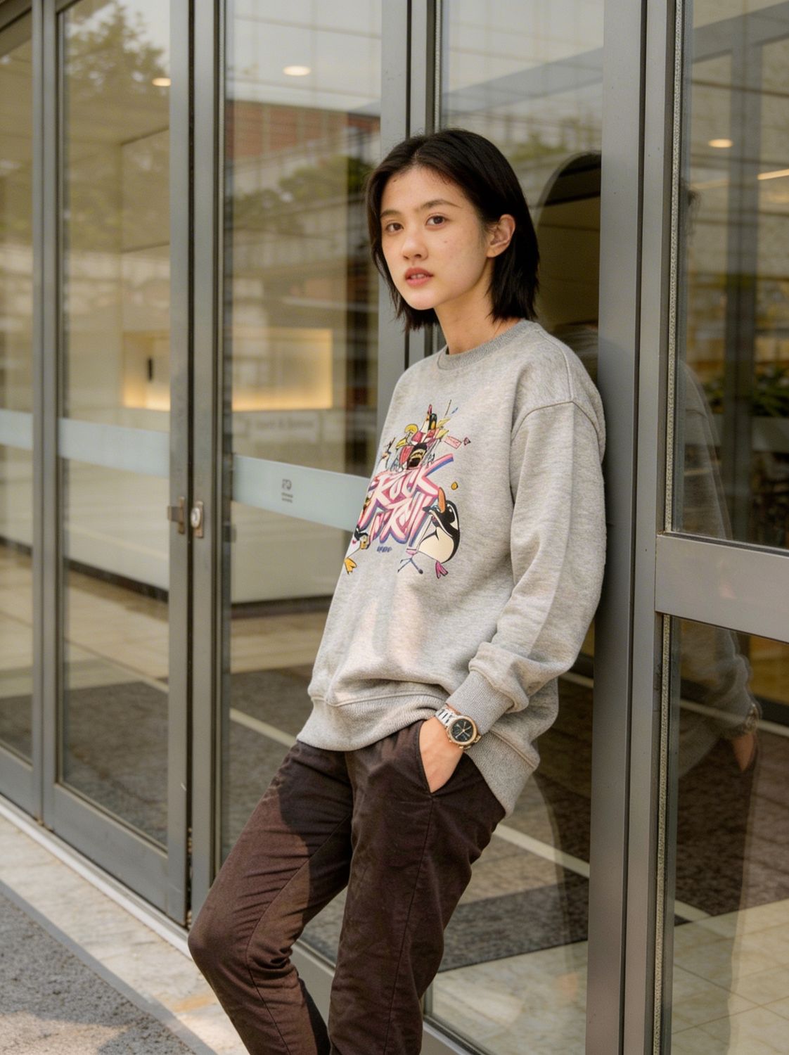 Penguin Rock N'Roll Crew Neck Sweatshirt