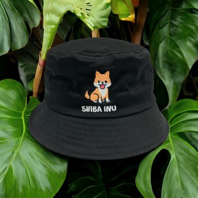 Shiba Inu Embroidery Bucket Hat