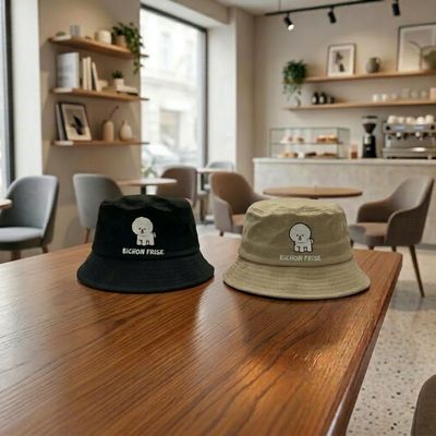 Bichon Frise Embroidery Bucket Hat