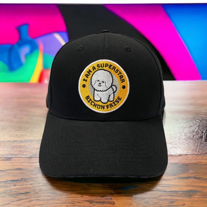Bichon Frise I Am A Superstar Embroidery Baseball Cap