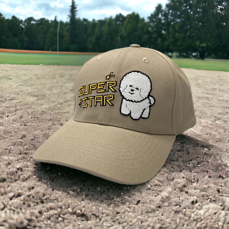 Bichon Superstar Embroidery Baseball Cap