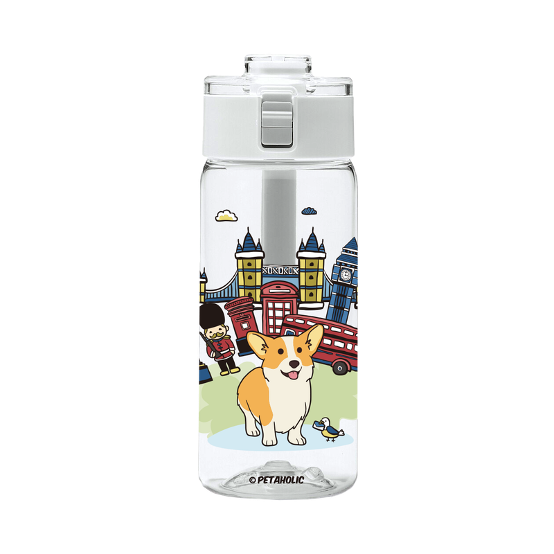 Corgi UK- 550ml Travel Water Bottle
