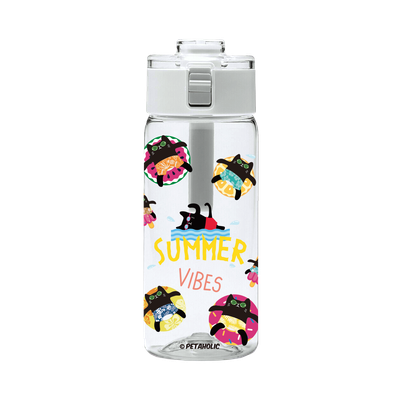 Meow Summer Vibe - 550ml Travel Water Bottle