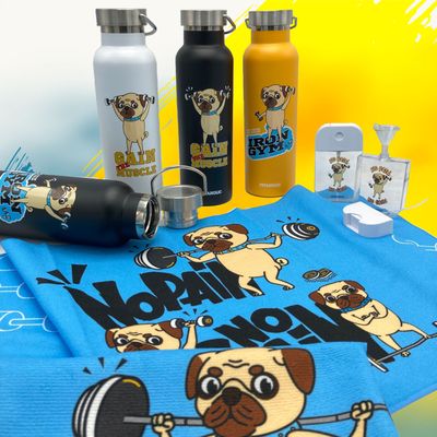 IRON GYM / GAIN THE MUSCLE 600ml Stainless Steel Water Bottle