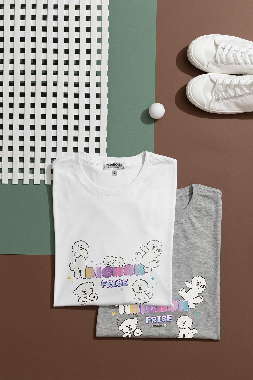 Rainbow Bichon Frise Unisex T-shirt