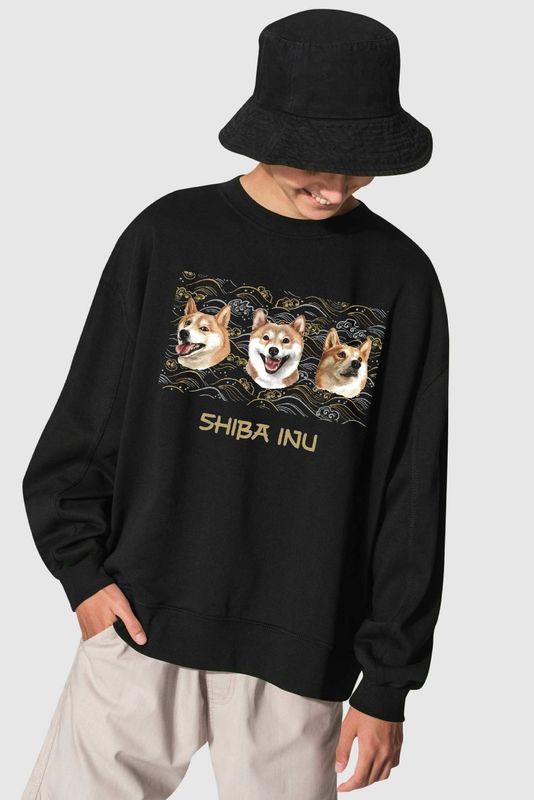 JP Shiba Inu Crew Neck Sweater